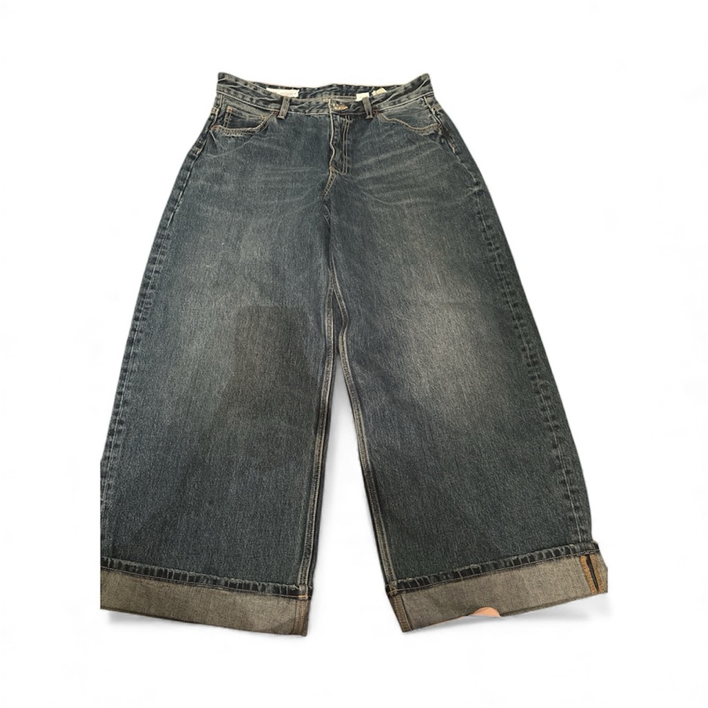 ZARA Wide-Leg Denim Jeans size 10
